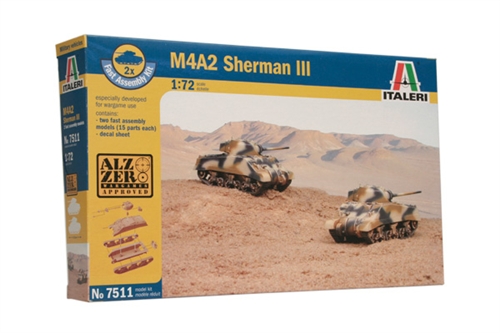 1/72　WW.II 連合軍 M4A2シャーマン3(2輌セット)