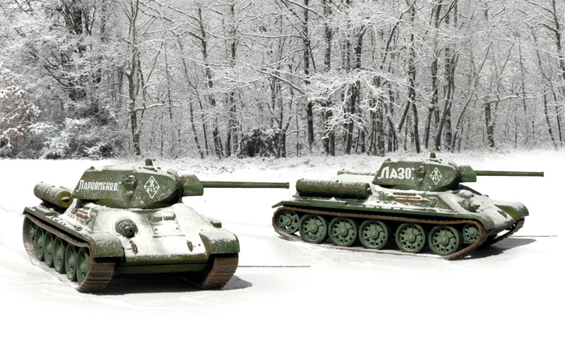 1/72　WW.II ソビエト軍 T 34 / 76 m42(2輌セット) - ウインドウを閉じる