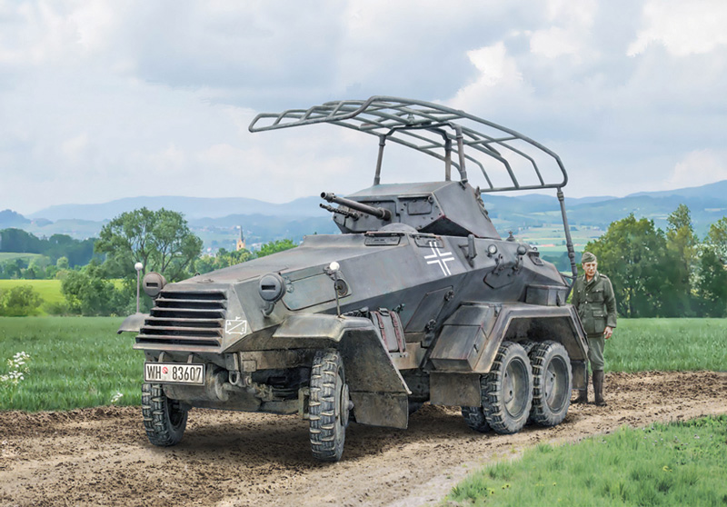 1/72 WW.II ドイツ軍 Sd.Kfz.232 6輪装甲無線車