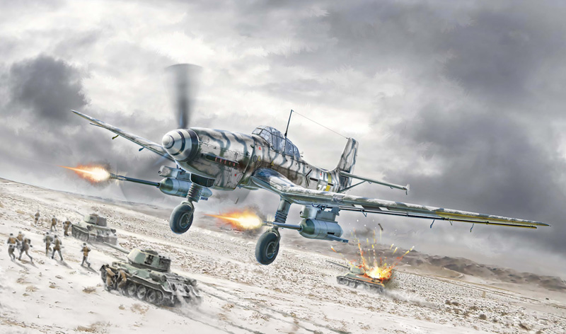1/72 WW.II ドイツ空軍 Ju 87 G-2 カノーネンフォーゲル 対戦車攻撃機