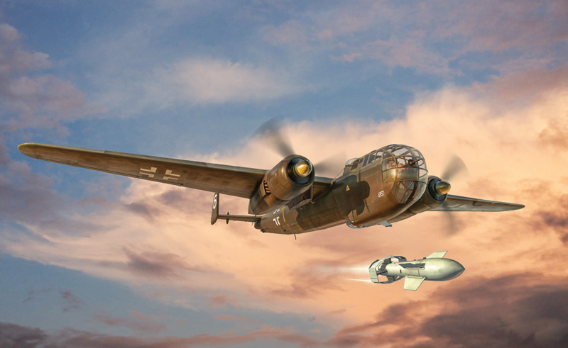 1/72 WW.II ドイツ軍 ドルニエ Do217 K2 誘導爆弾フリッツX 付属