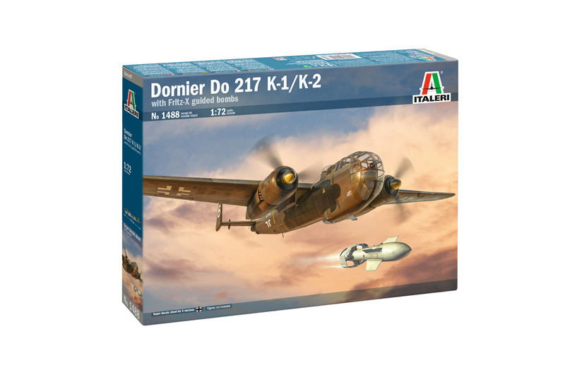 1/72 WW.II ドイツ軍 ドルニエ Do217 K2 誘導爆弾フリッツX 付属 - ウインドウを閉じる