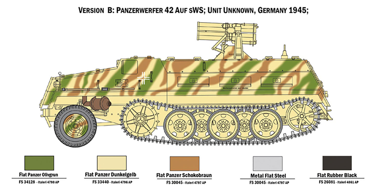 1/35 WW.II ドイツ軍 15cm パンツァーベルファー42型 sWS搭載型 - ウインドウを閉じる