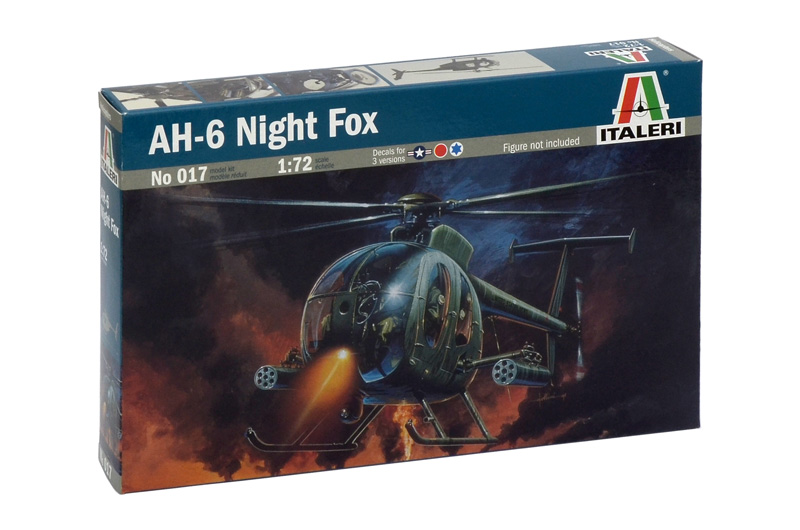 1/72 アメリカ陸軍 AH-6 ナイトフォックス 夜間作戦機