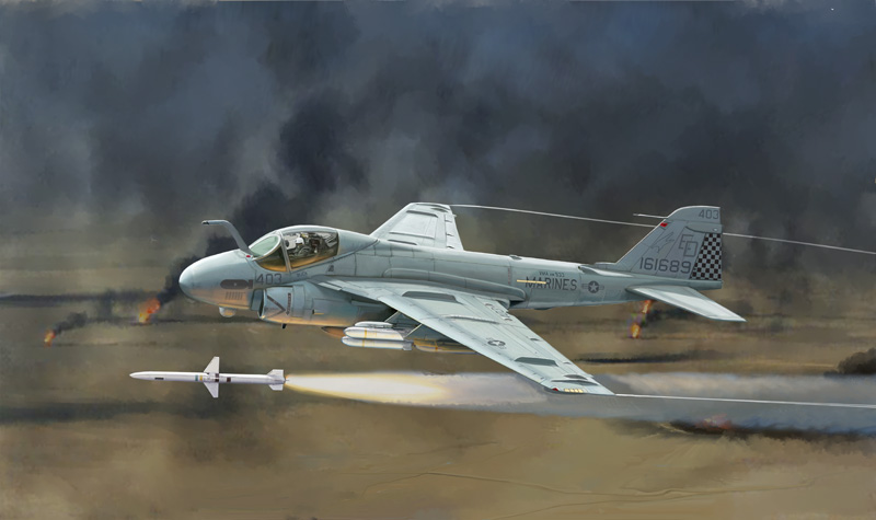 1/72 アメリカ海兵隊 A-6E イントルーダー VMFA(AW)-533 ホークス 湾岸戦争