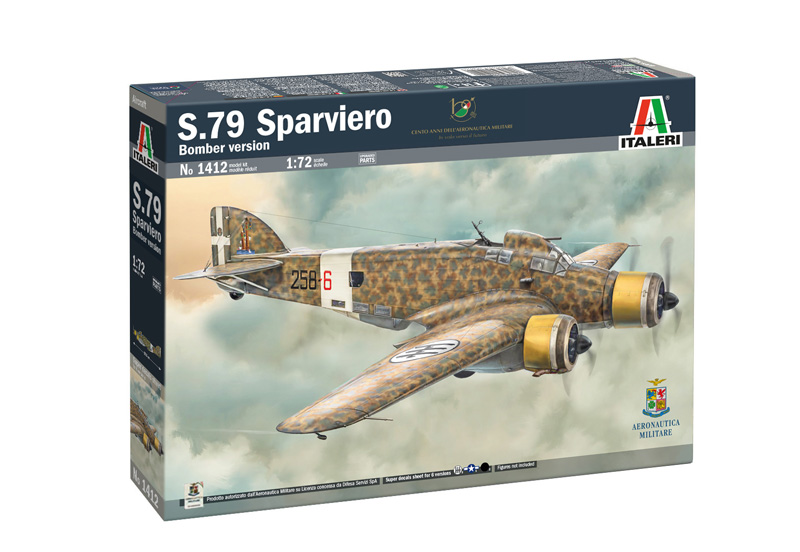 1/72 WW.II イタリア空軍 SM.79 スパルヴィエーロ 爆撃機