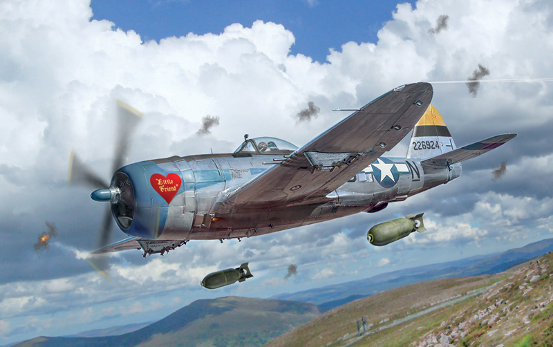 1/48 WW.II アメリカ軍 P-47D サンダーボルト ヨーロッパ戦線