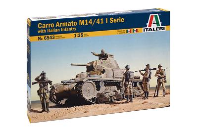 【予約する】　1/35 WW.II イタリア軍 カルロアルマート M14/40 セリエI イタリア軍歩兵フィギュア付属