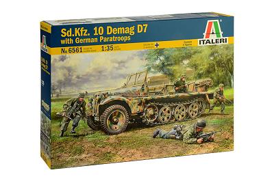 【予約する】　1/35 WW.II ドイツ軍 Sd.Kfz.10 デマーグ D7 降下猟兵フィギュア 4体付属