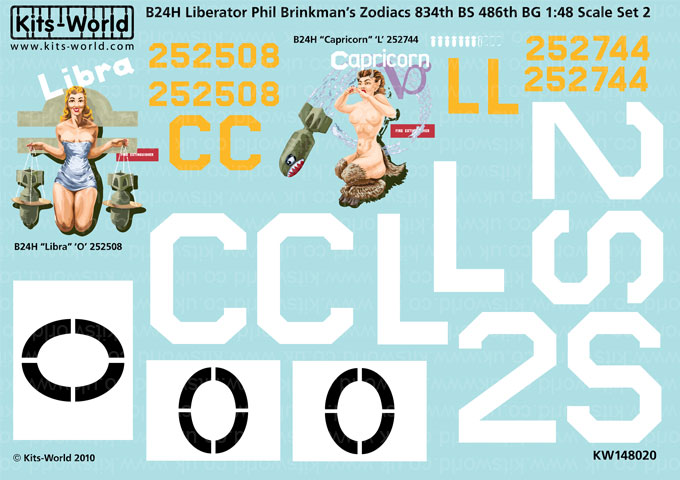 1/48　B24 Liberator　'Libra - 252508' & 'Capricorn - 252744'　　　　　　