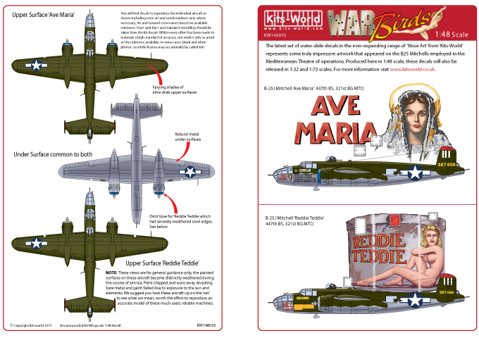 1/48　B-25J ミッチェル Corcica 337th BG 447 BS Ava Maria