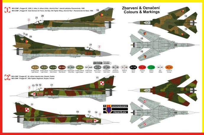 1/72 MiG-23 チェコ、東ドイツ、ポーランド