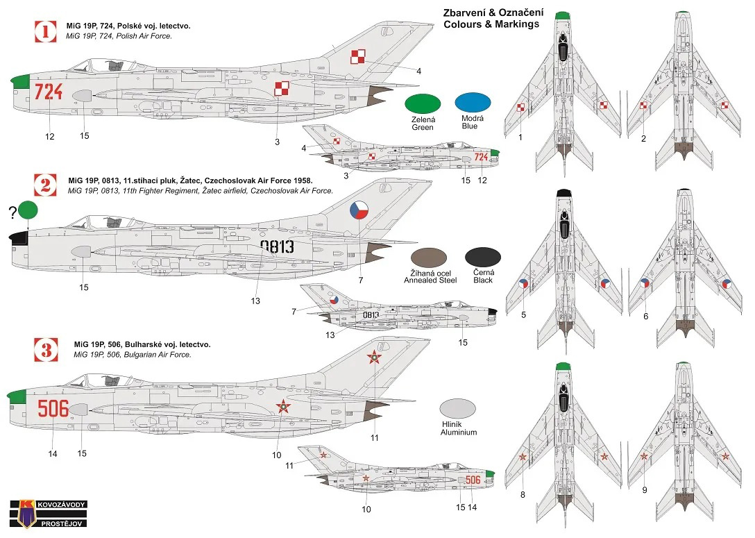 1/72 MiG-19P 「ワルシャワ条約機構加盟国」