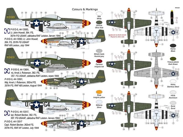 1/72 P-51D-5 マスタング "第357戦闘航空群"