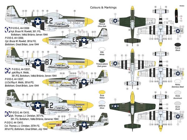 1/72 P-51D-5 マスタング "第361戦闘航空群"