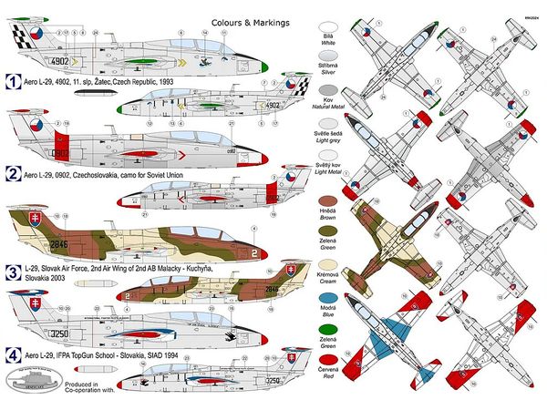 1/72 アエロ L-29 デルフィン "チェコ/スロバキア空軍"
