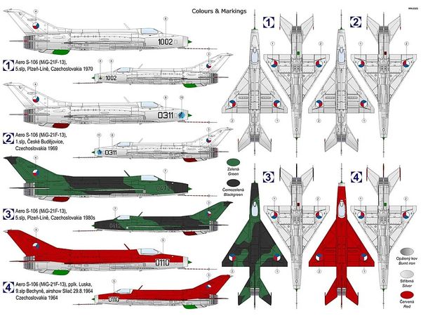 1/72 MiG-21F-13/アエロ S-106 "ボドホディ工場生産"