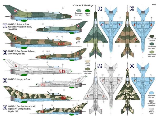 1/72 MiG-21F-13 "ワルシャワ条約機構加盟国