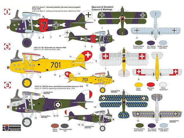 1/72 LVG C.VI "ドイツ・スイス・オーストラリア"