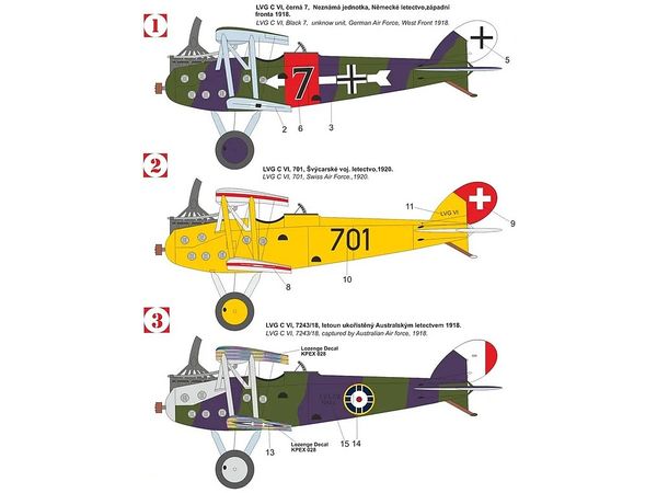1/72 LVG C.VI "ドイツ・スイス・オーストラリア"