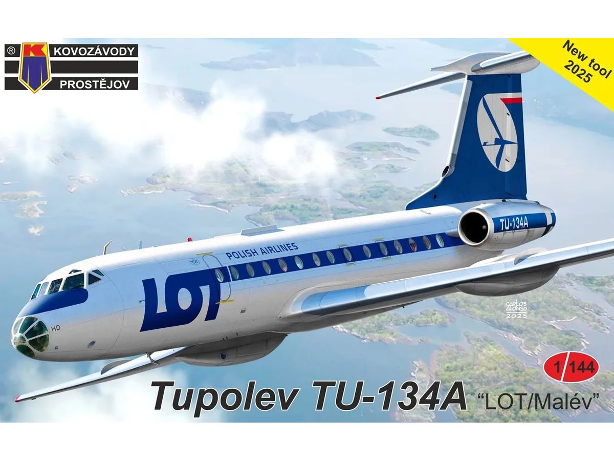 【予約する】　1/144 Tu-134A 旅客機 "LOTポーランド航空/マレーヴ・ハンガリー航空"