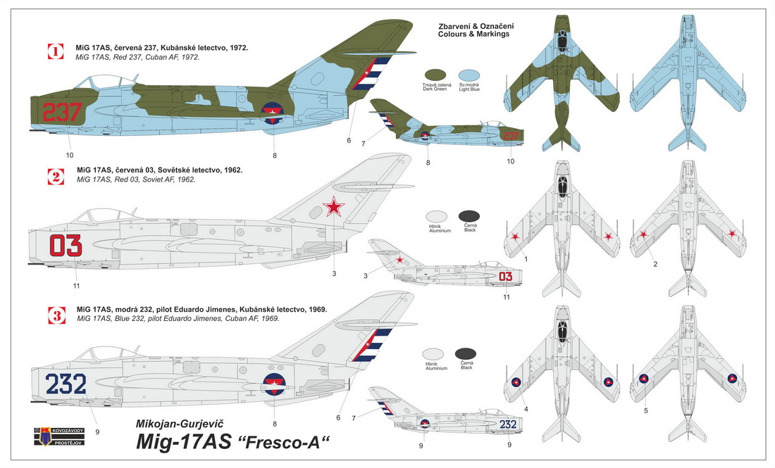 1/48 MiG-17AS "フレスコA" - ウインドウを閉じる