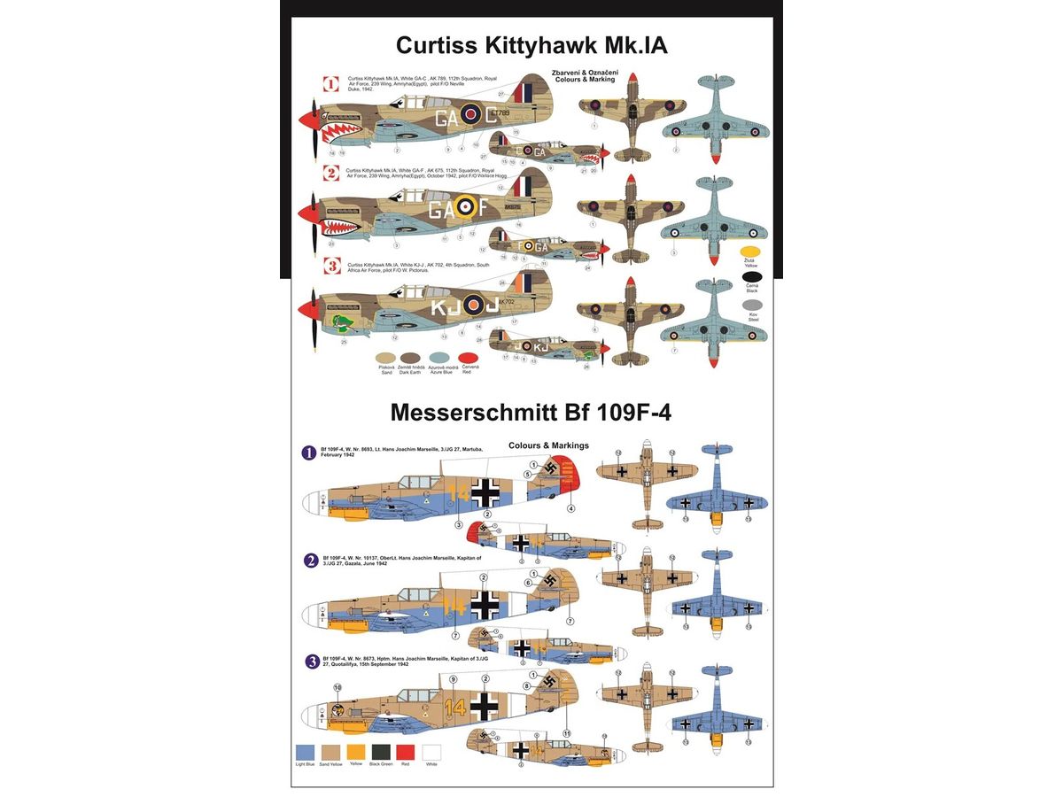 1/72 キティホーク Mk.ⅠA vs Bf109F-4 デュアルコンボ リミテッドエディションw/画集