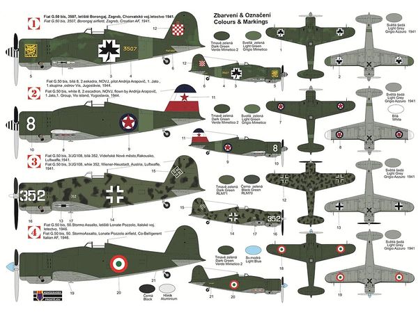 1/72 フィアット G.50bis フレッチャ "スペシャルマーキング" ハイテックリミテッドエディション