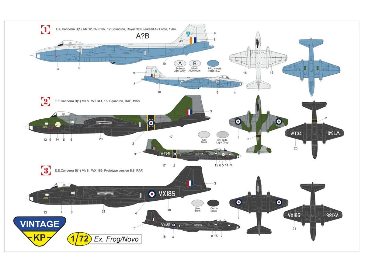 1/72 キャンベラ B(I) Mk.8/12 ビンテージシリーズ