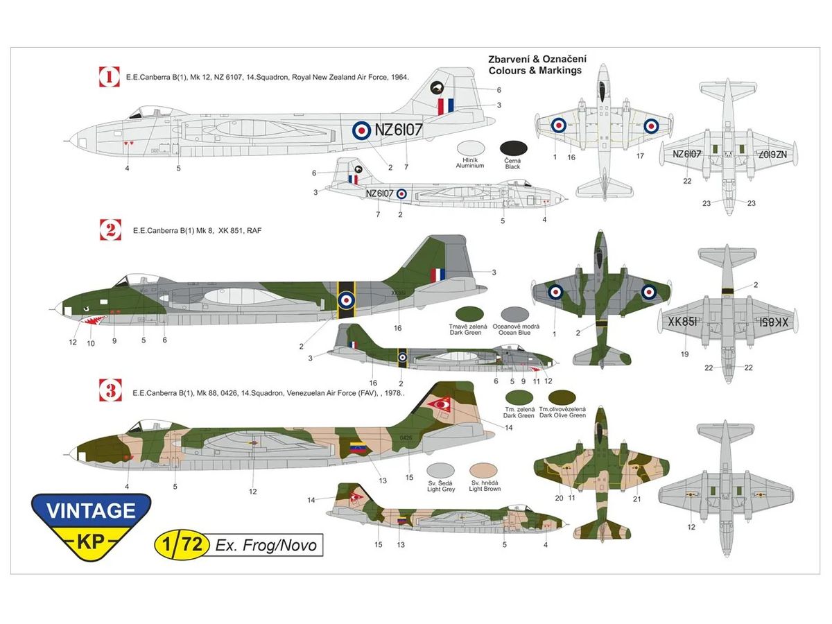 1/72 キャンベラ B(I) Mk.8/12/88 ビンテージシリーズ