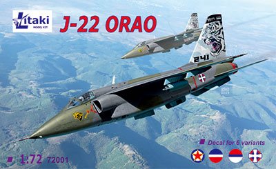 1/72　ユーゴ・SOKO J-22オラオ軽攻撃機 - ウインドウを閉じる