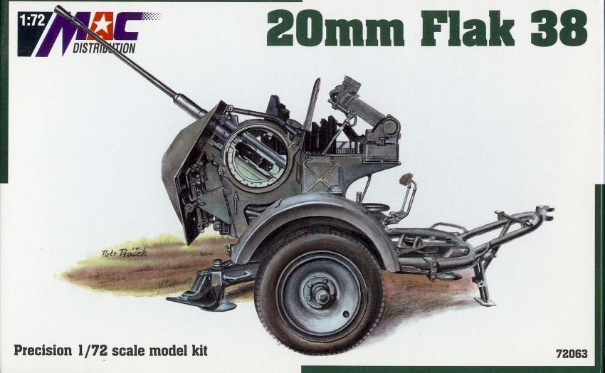 1/72 20mm Flak 38 対空砲