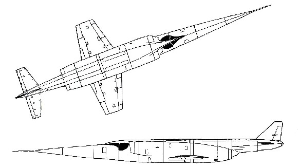 1/72 ダグラス X-3 スティレット