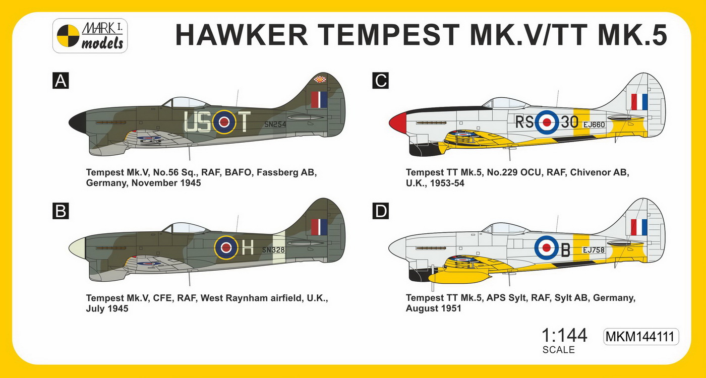 1/144 ホーカー テンペスト Mk.Ⅴ/TT.5 「最後の任務」 2イン1