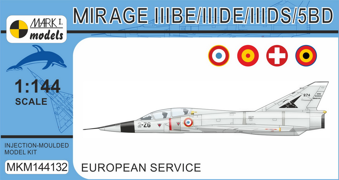 1/144 ミラージュⅢBE/ⅢDE/ⅢDS/5BD ｢ヨーロッパ｣