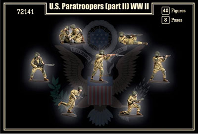 【予約する】　1/72　アメリカ空挺部隊Part.2・WW2・8ポーズ40体