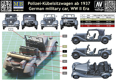 1/35　独・警察用車両170V・オープン座席タイプ・1937