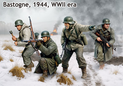 1/35　独・国防軍歩兵４体・バストーニュ1944年12月