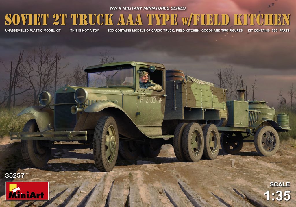 1/35　ソビエト２トントラックＡＡＡ型（フィールドキッチン付） - ウインドウを閉じる