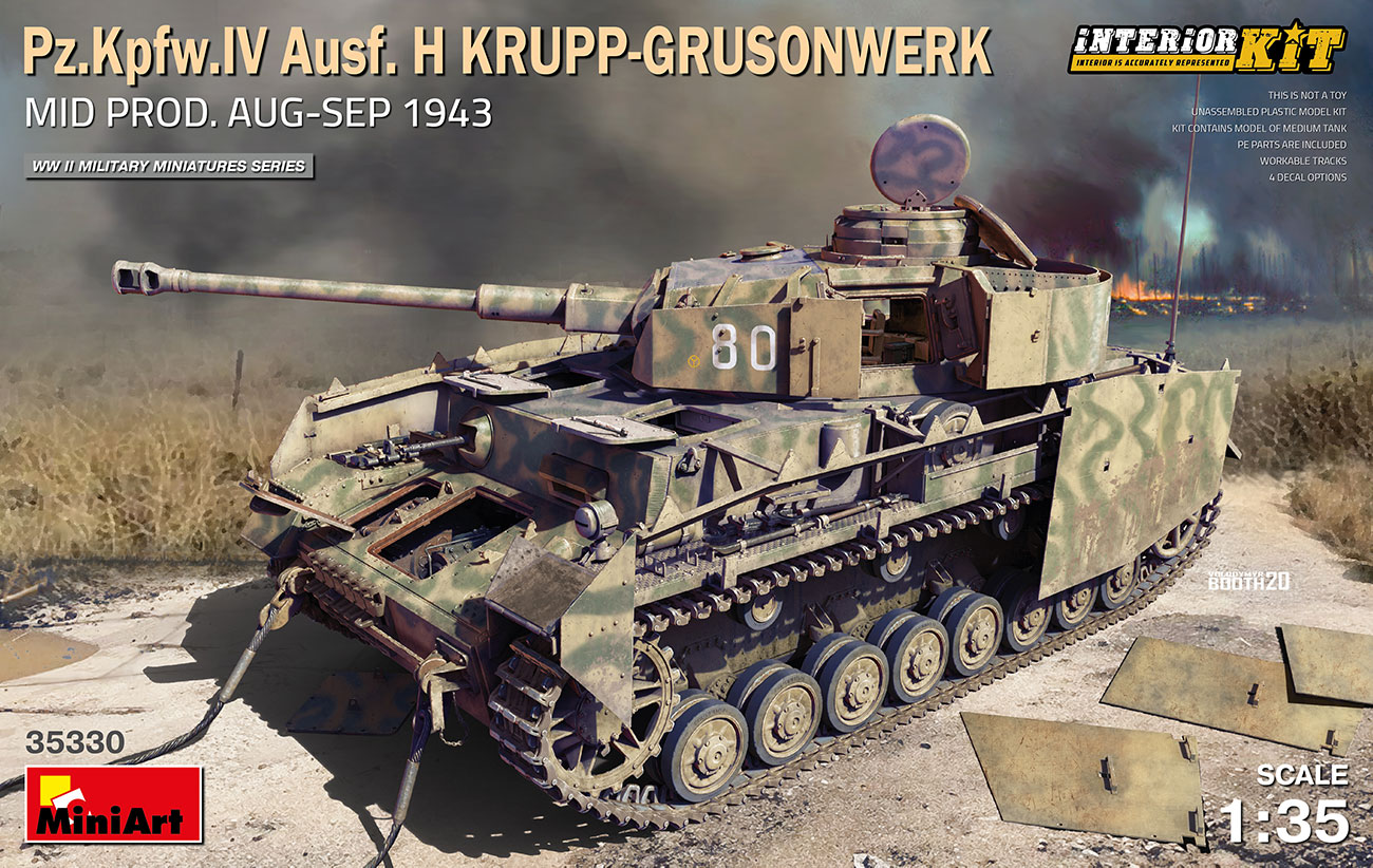 1/35　Pz.Kpfw Ⅳ号戦車H型 クルップ社製中期型（1943年8月-9月)フルインテリア(内部再現） - ウインドウを閉じる