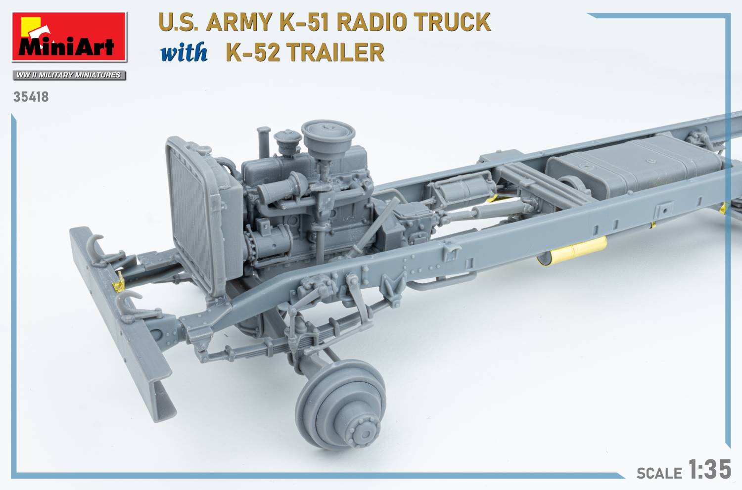 1/35　米軍 K-51無線トラックw/K-52トレーラー インテリアキット