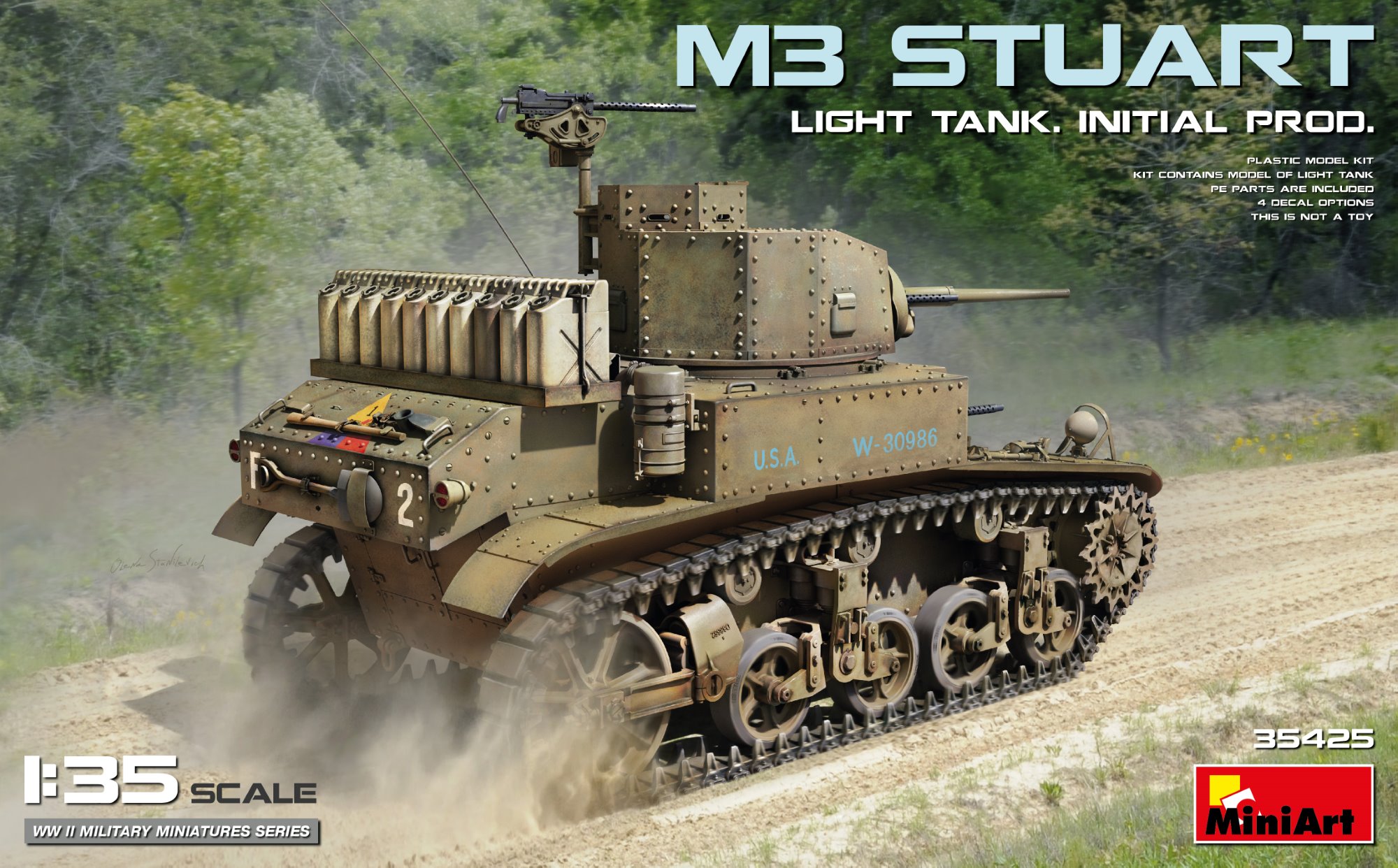 【予約する】　1/35　M3 スチュアート軽戦車 初期生産型