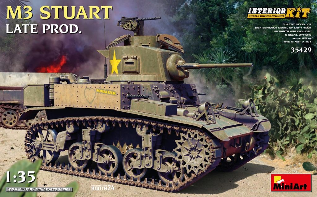 【予約する】　1/35　M3 スチュアート 後期型　フルインテリア