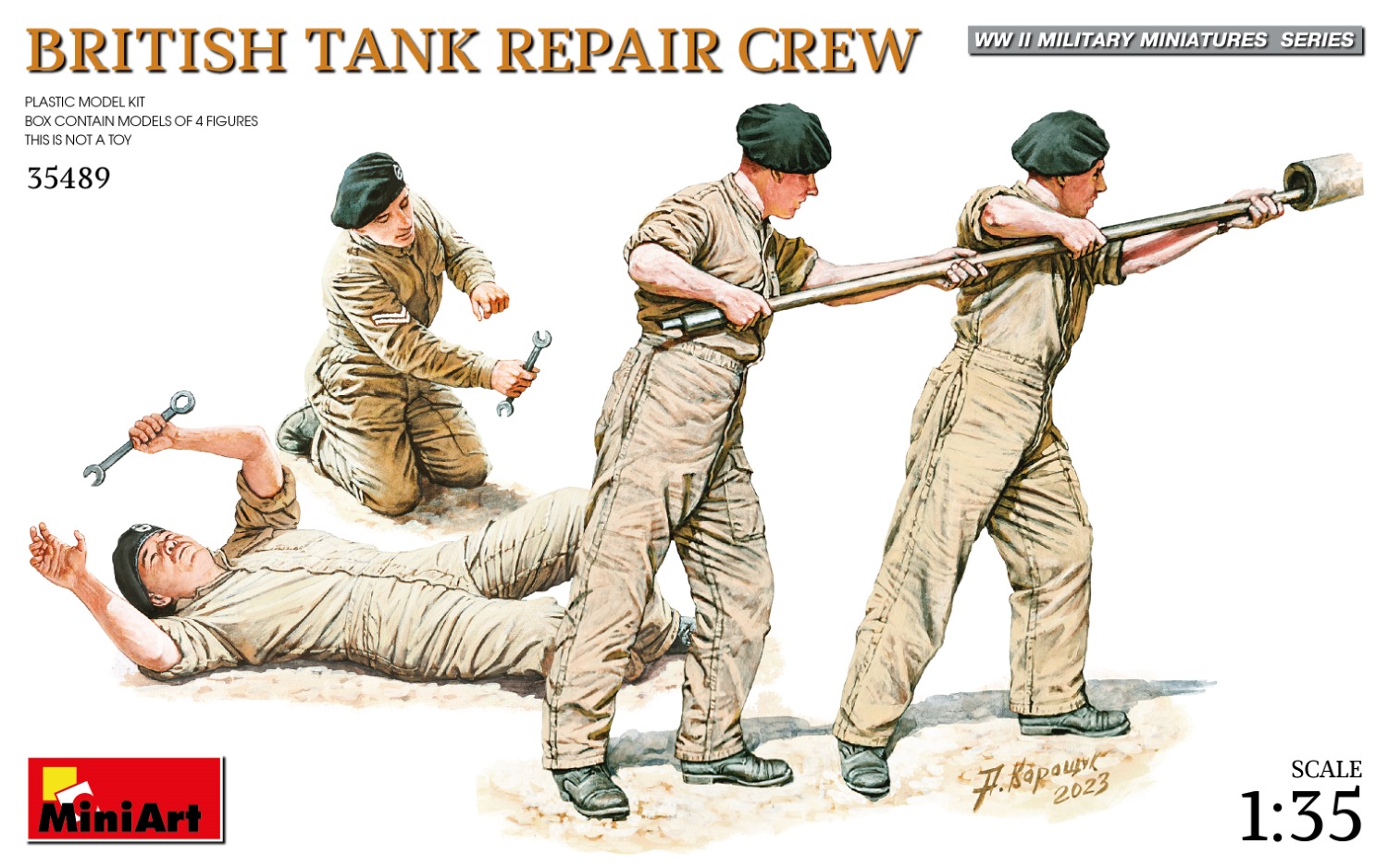 【予約する】　1/35　イギリス戦車修理乗組員