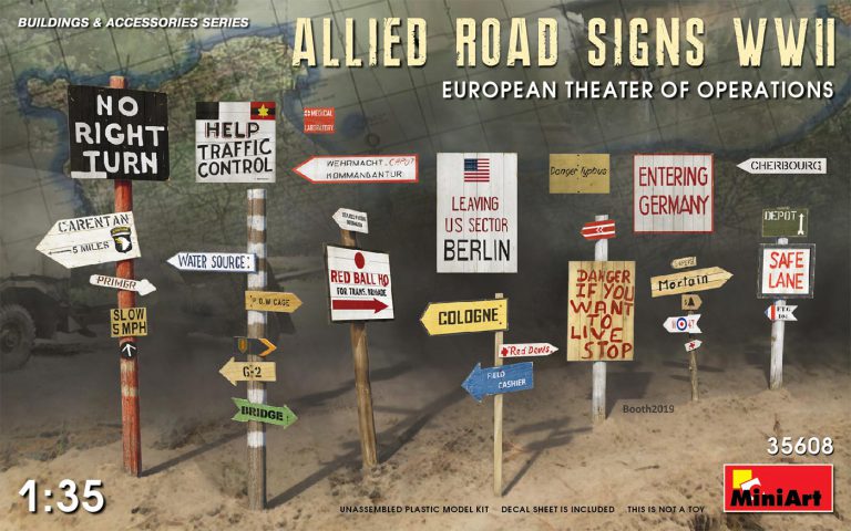 1/35　連合国軍道路標識WW II (ヨーロッパ作戦戦域） - ウインドウを閉じる