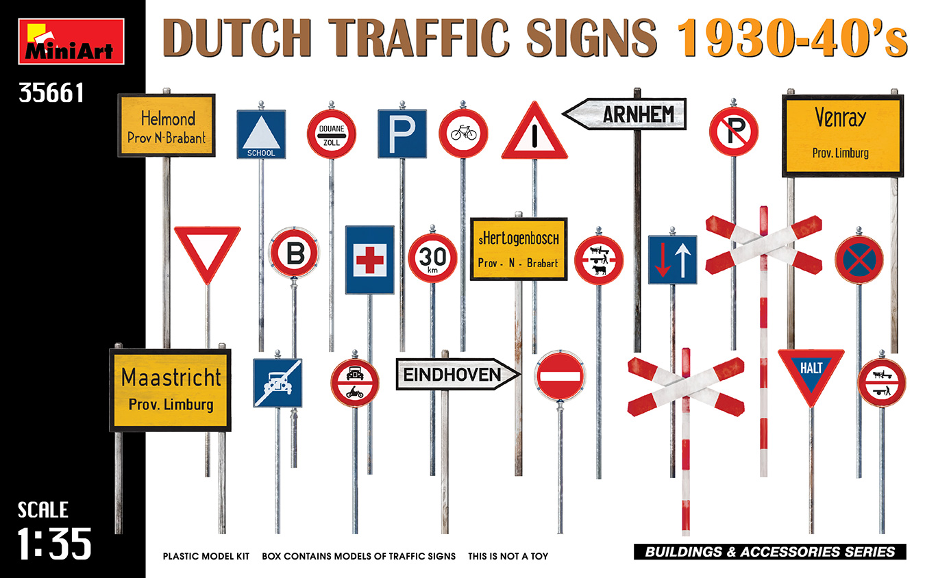 1/35　オランダ　交通標識1930-40年代 - ウインドウを閉じる