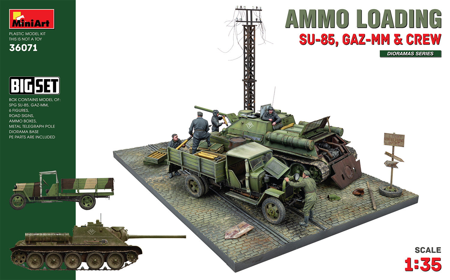 【予約する】　1/35　'弾薬装填(SU-85自走砲,GAZ-MM中型トラック&クルー6体入)ビッグセット