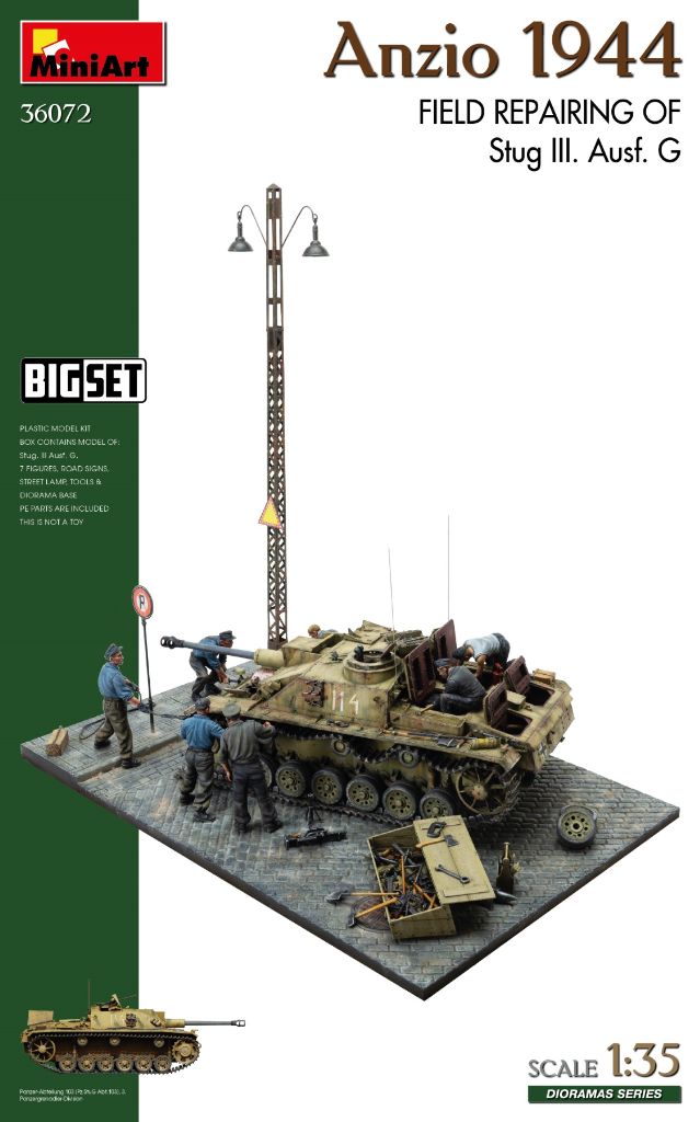 【予約する】　1/35　アンツィオ1944 Ⅲ号突撃砲G型 現場補修　ビッグセット