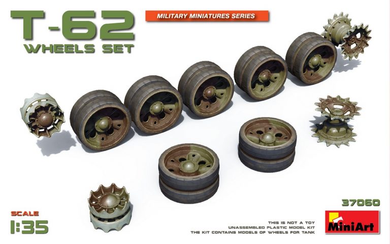 1/35　T-62用ホイールセット