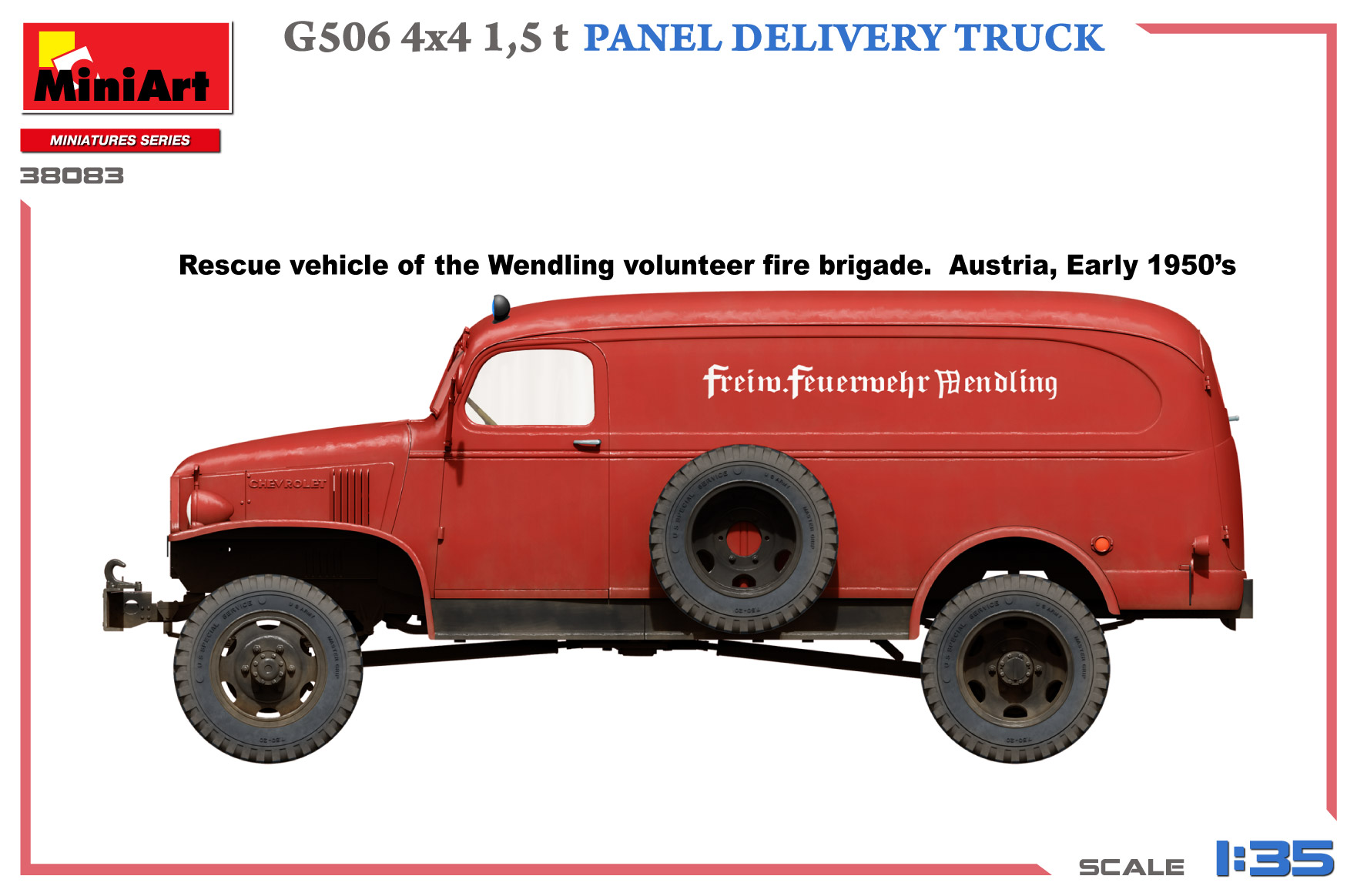 【予約する】　1/35　G506 4x4 1.5t パネル・デリバリー・トラック